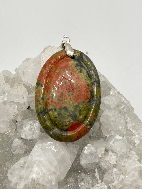 Unique Unakite Pendant