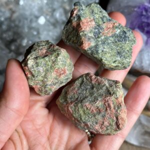 Raw Unakite , Rough Unikaite