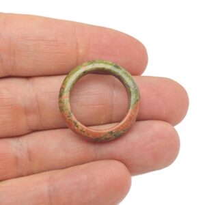 Unakite Ring - Crystal Ring – Natural Unakite Ring - Jewelry Making Supplies - Gift For Her - Ri1039