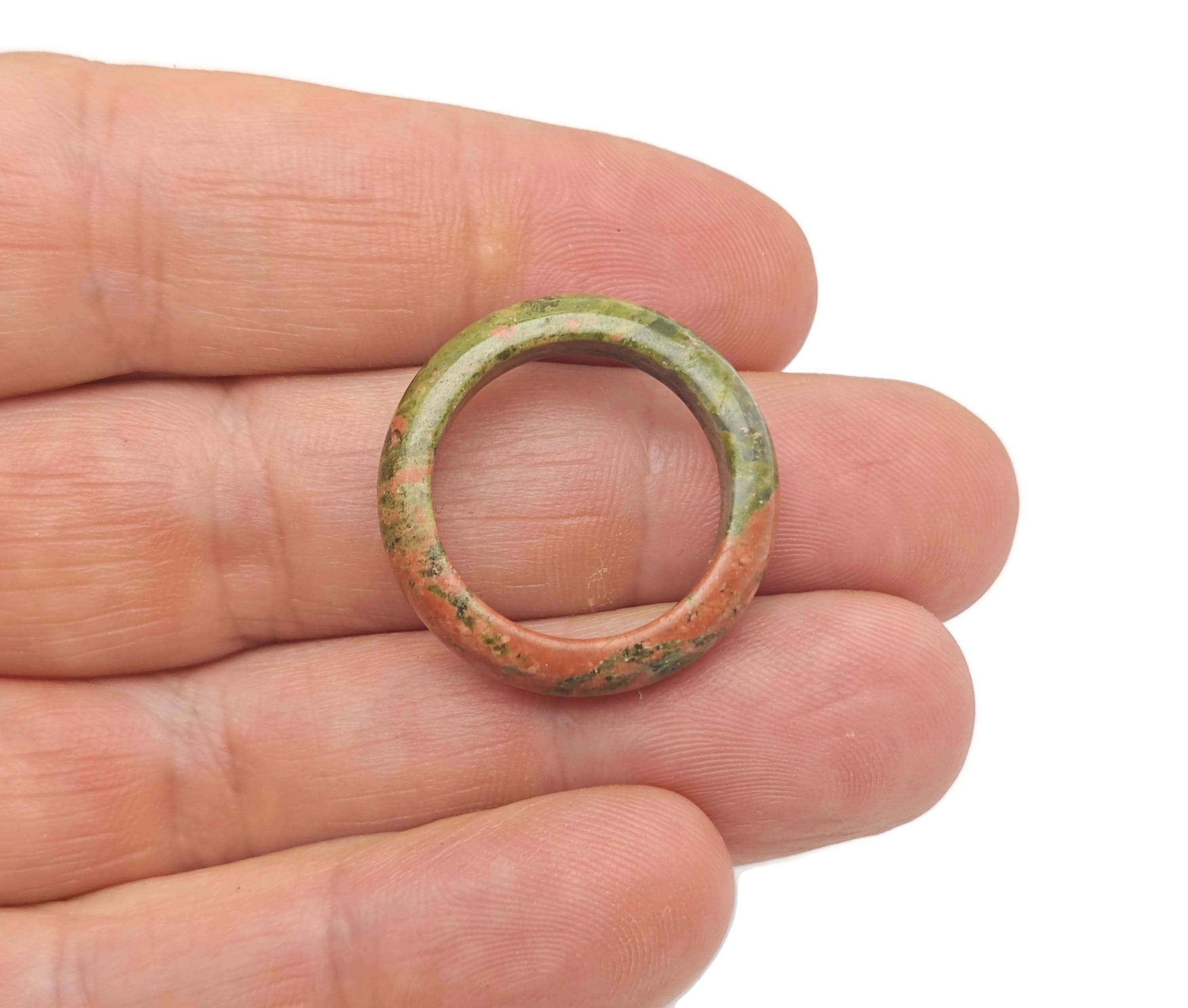 Unakite Ring - Crystal Ring – Natural Unakite Ring - Jewelry Making Supplies - Gift For Her - Ri1039