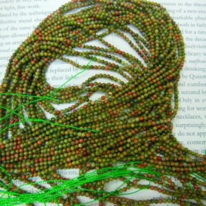 2mm unakite round beads, 15.5 inch 2mm unakite round beads, 15.5 inch