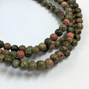 4mm Unakite Gemstone Beads. 15” Strand Of High Quality Round Beads, About 90 Per Strand. Epidote With Pink Orthoclase Feldspar. 4mm Unakite Gemstone Beads. 15” Strand Of High Quality Round Beads, About 90 Per Strand. Epidote With Pink Orthoclase Feldspar.