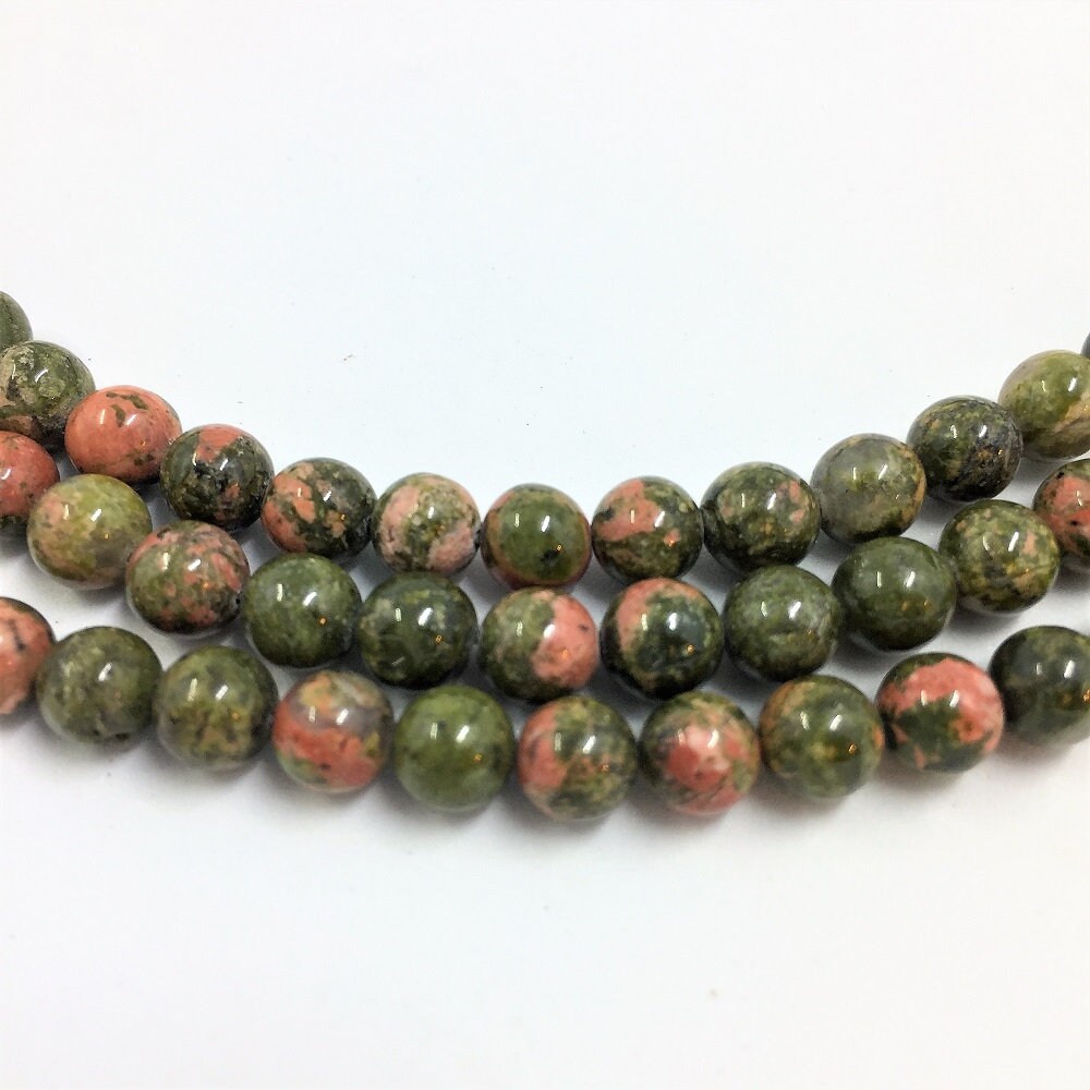 6mm Unakite Gemstone Beads. 15” Strand Of High Quality Round Beads, Approx. 64 Per Strand. Epidote And Pink Feldspar. 6mm Unakite Gemstone Beads. 15” Strand Of High Quality Round Beads, Approx. 64 Per Strand. Epidote And Pink Feldspar.