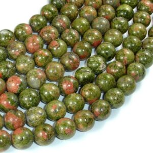 Unakite Beads, 10mm Round Beads, 15.5 Inch, Full strand, Approx 39 beads, Hole 1 mm, A quality (429054005) Unakite Beads, 10mm Round Beads, 15.5 Inch, Full strand, Approx 39 beads, Hole 1 mm, A quality (429054005)