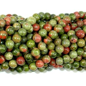 Unakite Beads, Round, 4 mm (4.5 mm), 15 Inch, Full strand, Approx. 88 beads, Hole 10.8mm (429054007) Unakite Beads, Round, 4 mm (4.5 mm), 15 Inch, Full strand, Approx. 88 beads, Hole 10.8mm (429054007)