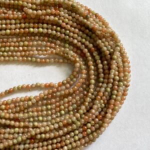 Chinese Unakite 2mm Round Gemstone Bead~ -15.5 inch strand Chinese Unakite 2mm Round Gemstone Bead~ -15.5 inch strand