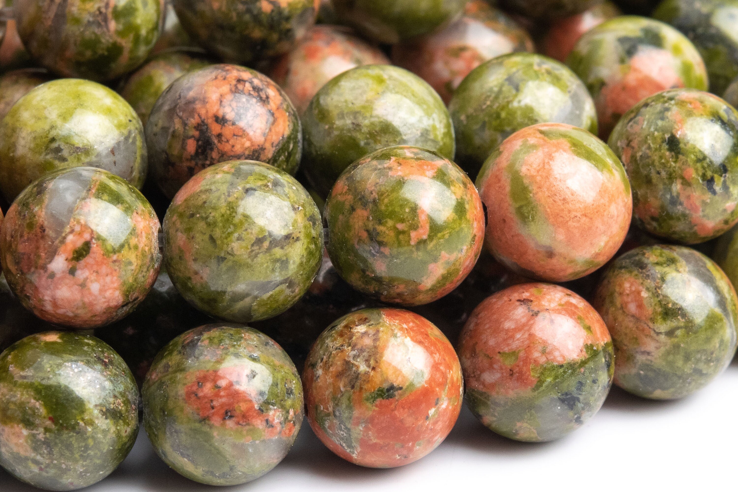 Genuine Natural Unakite Gemstone Beads 8-9mm Lotus Pond Round Aaa Quality Loose Beads (100118) Genuine Natural Unakite Gemstone Beads 8-9mm Lotus Pond Round Aaa Quality Loose Beads (100118)
