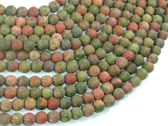 Matte Unakite, 6mm (6.5mm) Round Beads, 15 Inch, Full Strand, Approx 60 Beads, Hole 1mm, A Quality (429054008) Matte Unakite, 6mm (6.5mm) Round Beads, 15 Inch, Full Strand, Approx 60 Beads, Hole 1mm, A Quality (429054008)