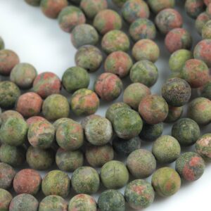 Natural Unakite Unikite Jasper Matt Round 6mm, 8mm, 10mm, 12mm- Full 15.5 Inch Strand- Gemstone Beads Natural Unakite Unikite Jasper Matt Round 6mm, 8mm, 10mm, 12mm- Full 15.5 Inch Strand- Gemstone Beads