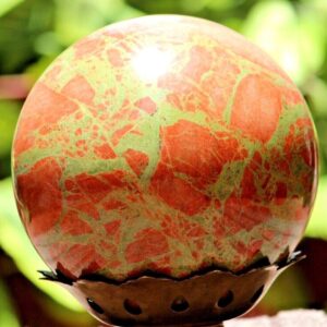 A Grade 170MM Unakite Sphere: Reiki Charged Crystal Healing Stone A Grade 170MM Unakite Sphere: Reiki Charged Crystal Healing Stone