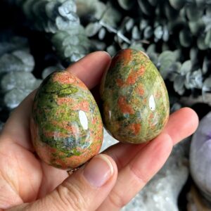 Unakite Crystal Egg - 2 Inch