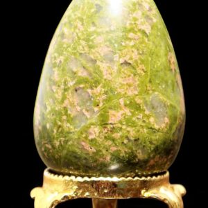 Unakite Crystal Egg: Chakra Balancing Meditation Stone, 50MM Unakite Crystal Egg: Chakra Balancing Meditation Stone, 50MM