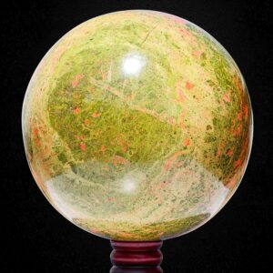 Huge Unakite Sphere 235mm Giant Green Red Crystal Ball 22kg Chakra Healing Energy Stone