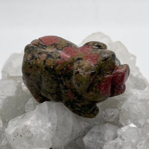 Unakite Jasper Carved Pig-2"