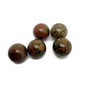 Unakite Natural Crystal Sphere – Healing Crystal Balls for Home – 25mm - SP1179