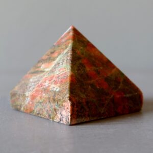Unakite Pyramid Creator Crystal Pink Green