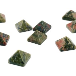 Unakite Pyramid Crystal – Crystal Pyramid – Healing Crystal – Crystal Gemstone - PY1014