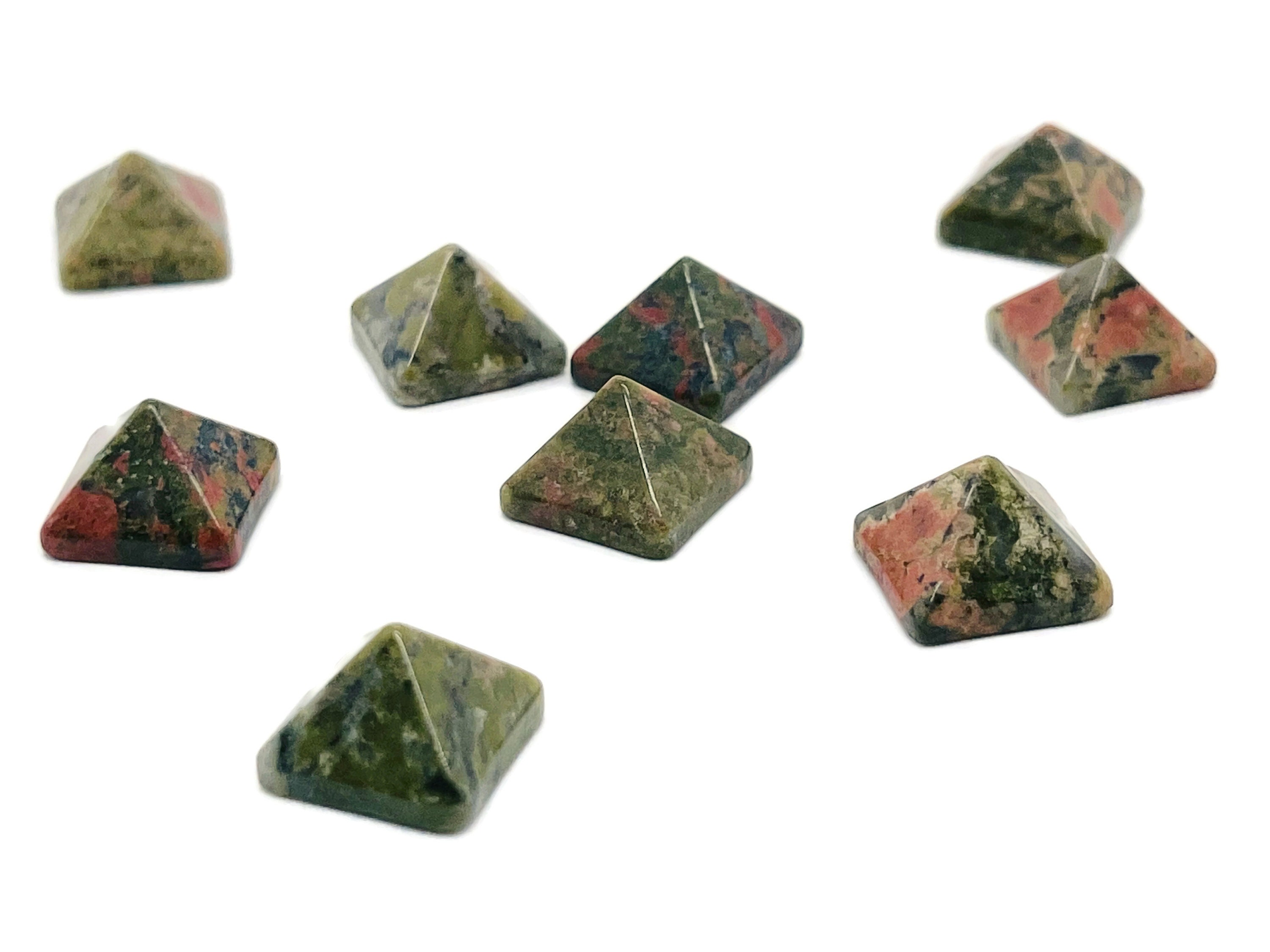 Unakite Pyramid Crystal – Crystal Pyramid – Healing Crystal – Crystal Gemstone - Py1014