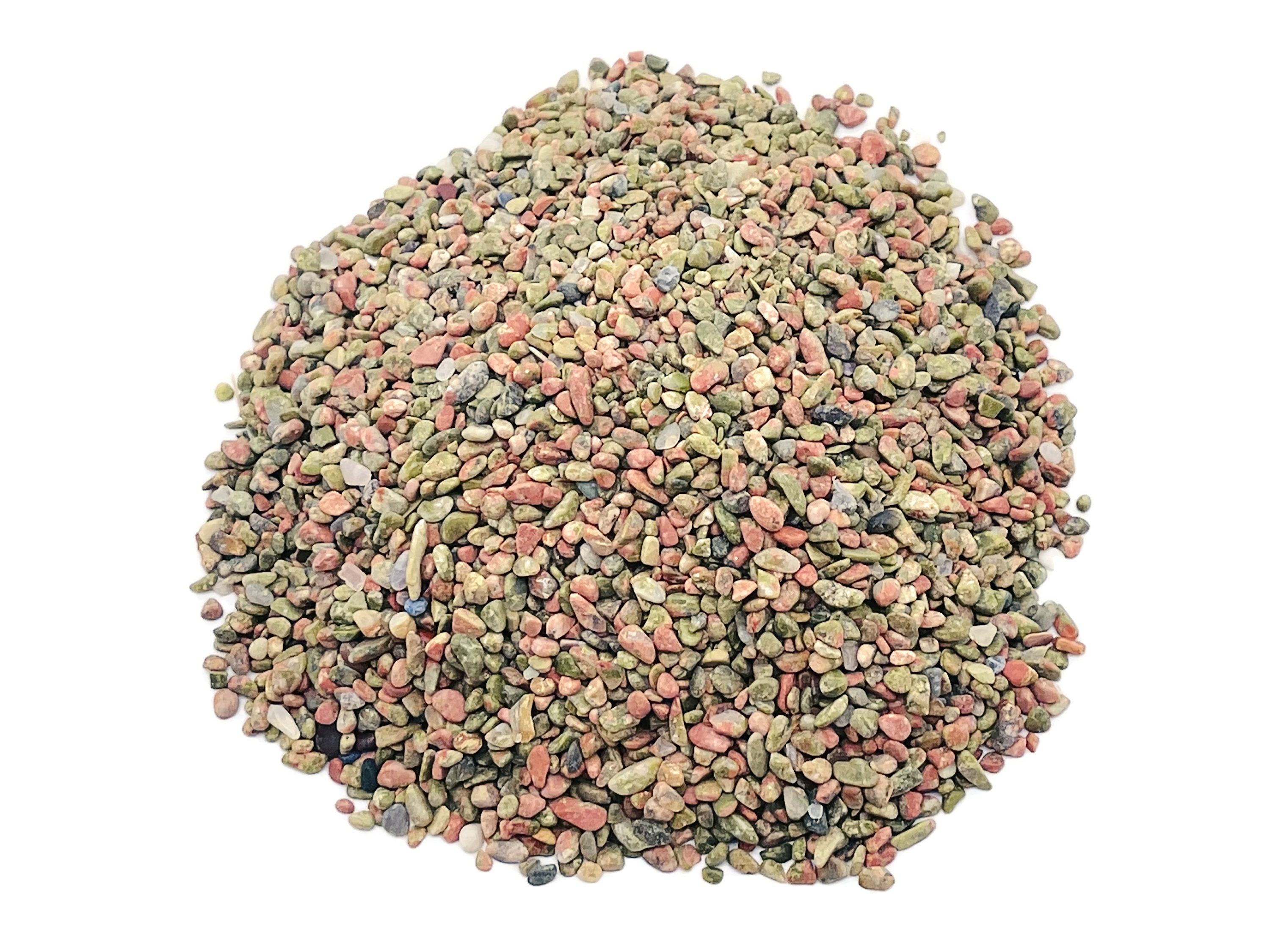 Unakite Chips – Crystal Chips – Semi Tumbled Chips - Bulk Crystal - 2-6mm - Cp1182