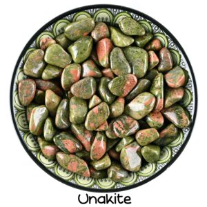 Set of 10 Unakite Tumbled Stones, Polished Pink And Green Crystal, Harmony Balance Set Set of 10 Unakite Tumbled Stones, Polished Pink And Green Crystal, Harmony Balance Set