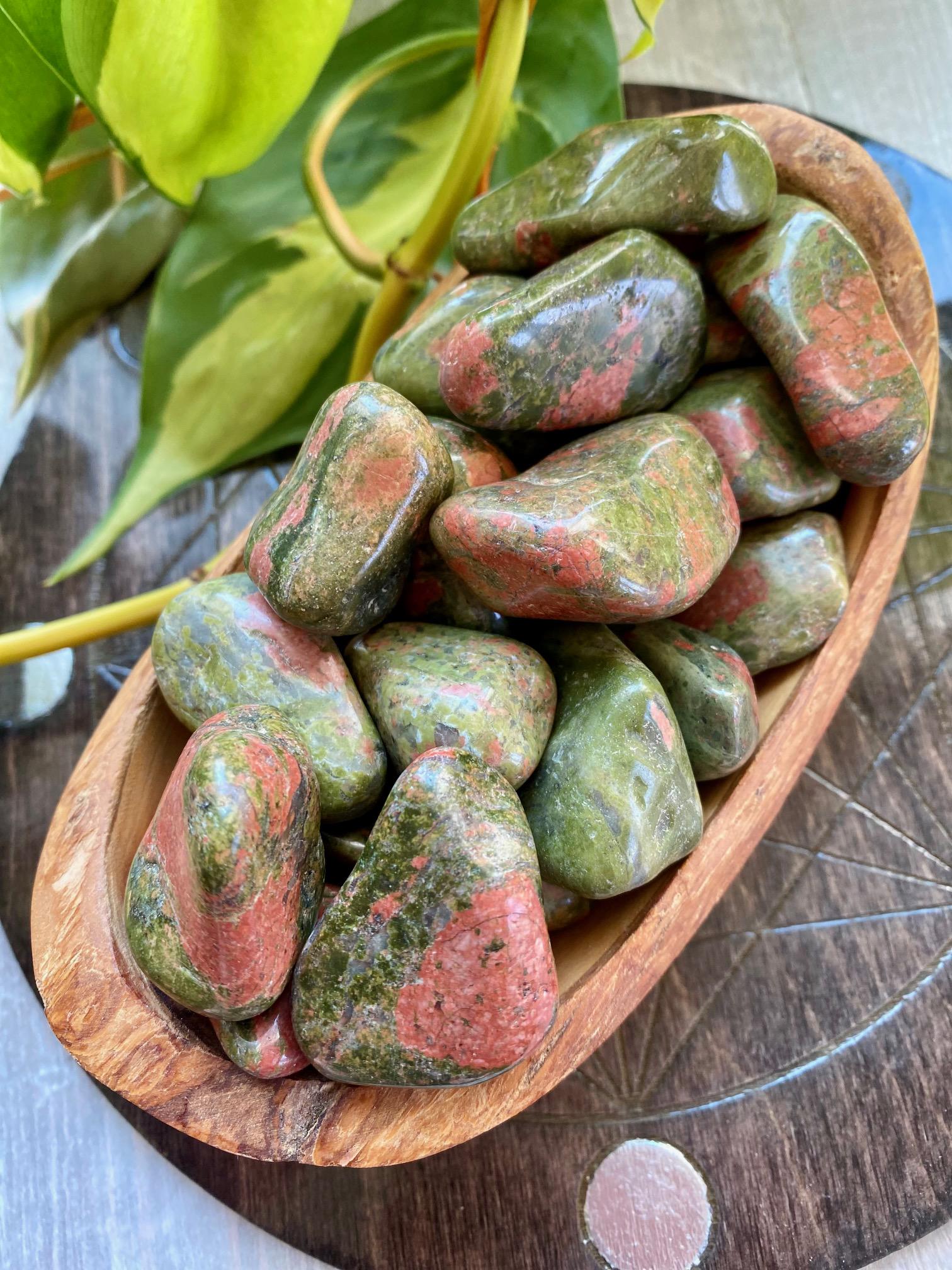 Unakite Tumbled Stone | Jasper Gemstone Natural Crystal Unakite Tumbled Stone | Jasper Gemstone Natural Crystal