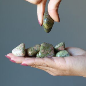 Unakite Tumbled Stones Center Of Creation Layout Crystal Unakite Tumbled Stones Center Of Creation Layout Crystal