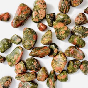 Unakite Tumbled Stones - Choose 1,3,5 Stones (ts-40) Unakite Tumbled Stones - Choose 1,3,5 Stones (ts-40)
