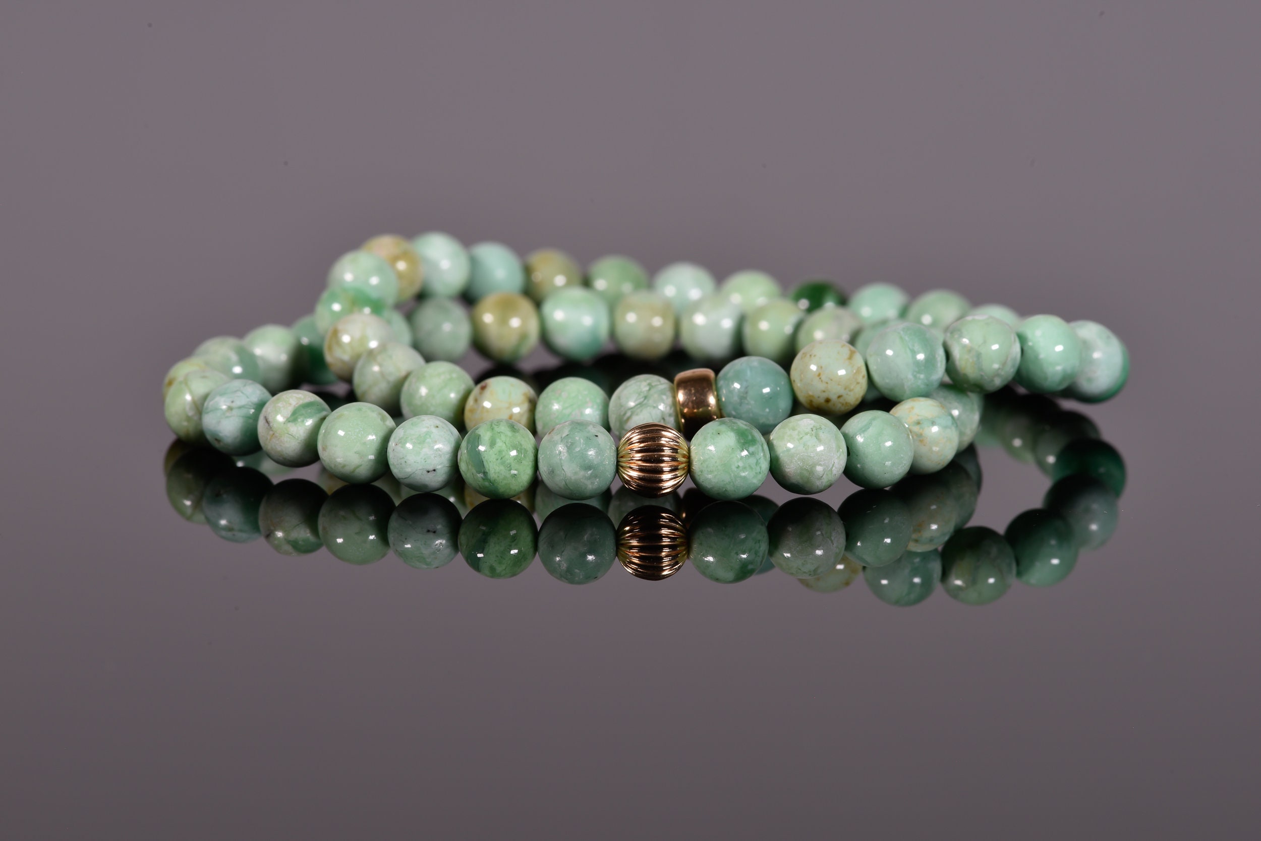 Aaa African Variscite Bracelet, Natural Variscite Gemstones, 6mm Variscite Stretch Bracelet