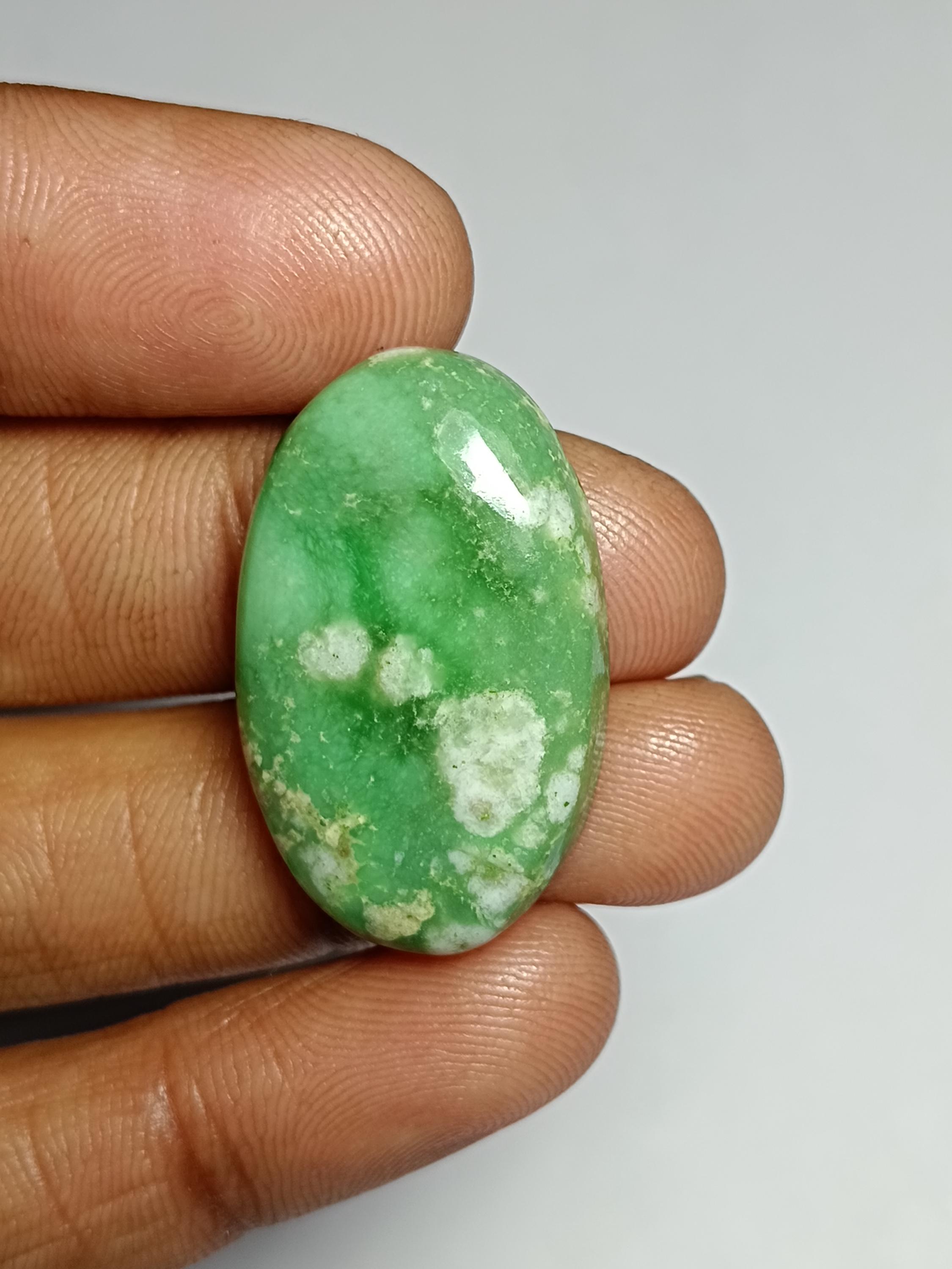 Natural Variscite Gemstone Cabochon: 30x18mm Loose Stone Natural Variscite Gemstone Cabochon: 30x18mm Loose Stone
