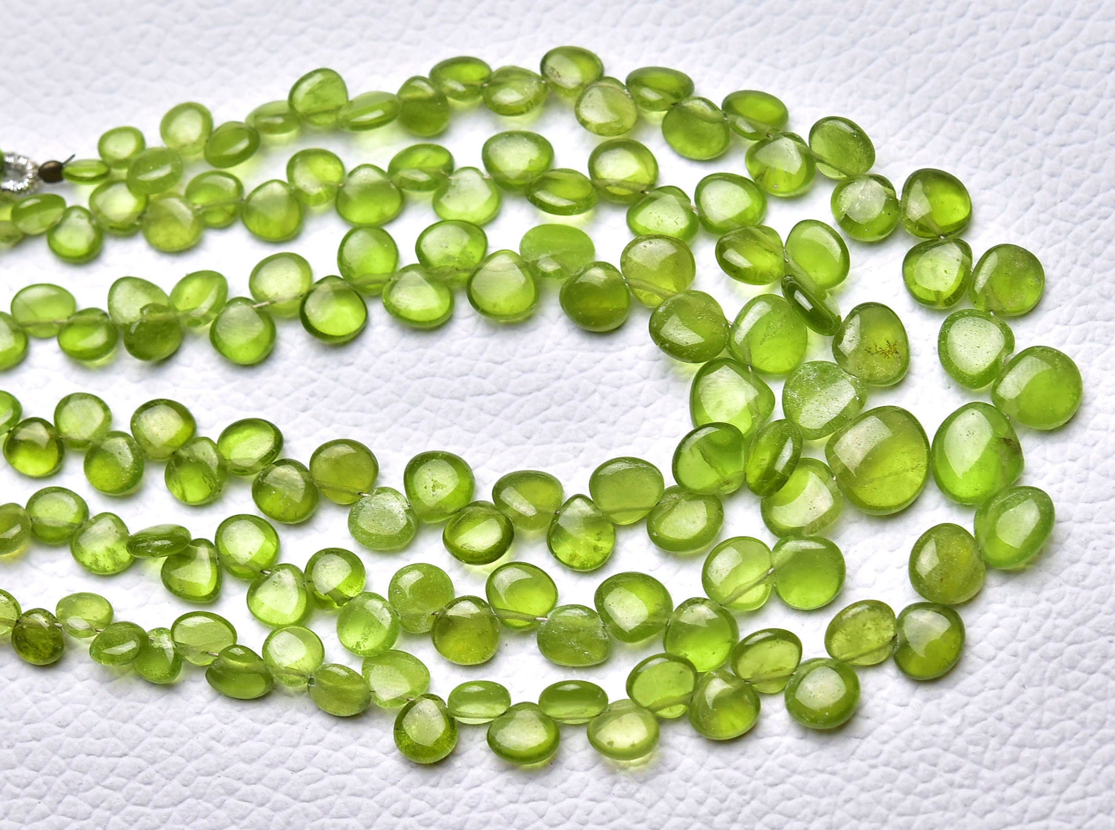 Natural Vesuvianite Smooth Heart Beads 5mm To 8mm Smooth Heart Briolette Wholesale Gemstone Beads For Jewelry Making 8 Inch Strand No6200