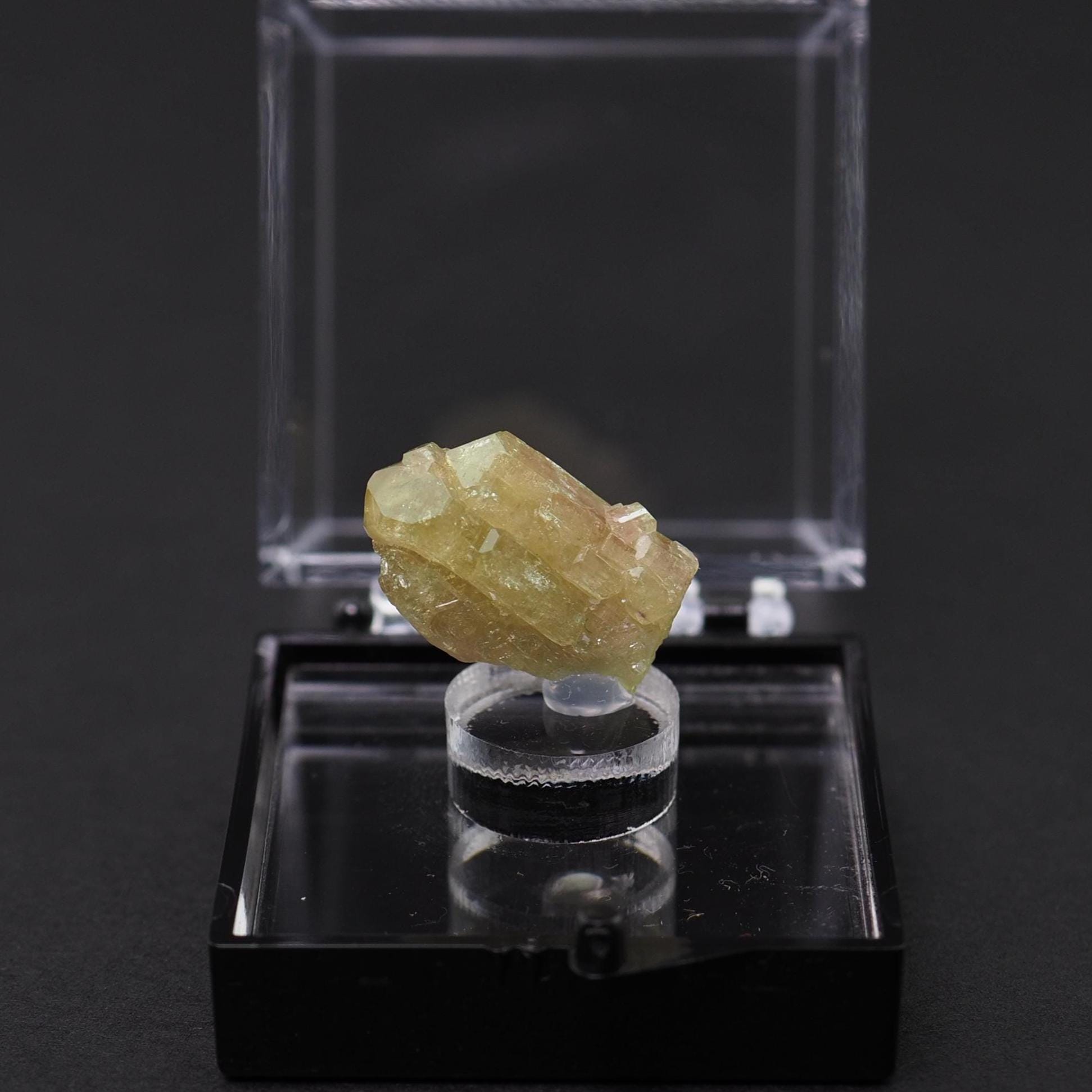 Green Vesuvianite Crystal, Jeffrey Mine Quebec, Thumbnail Mineral Specimen