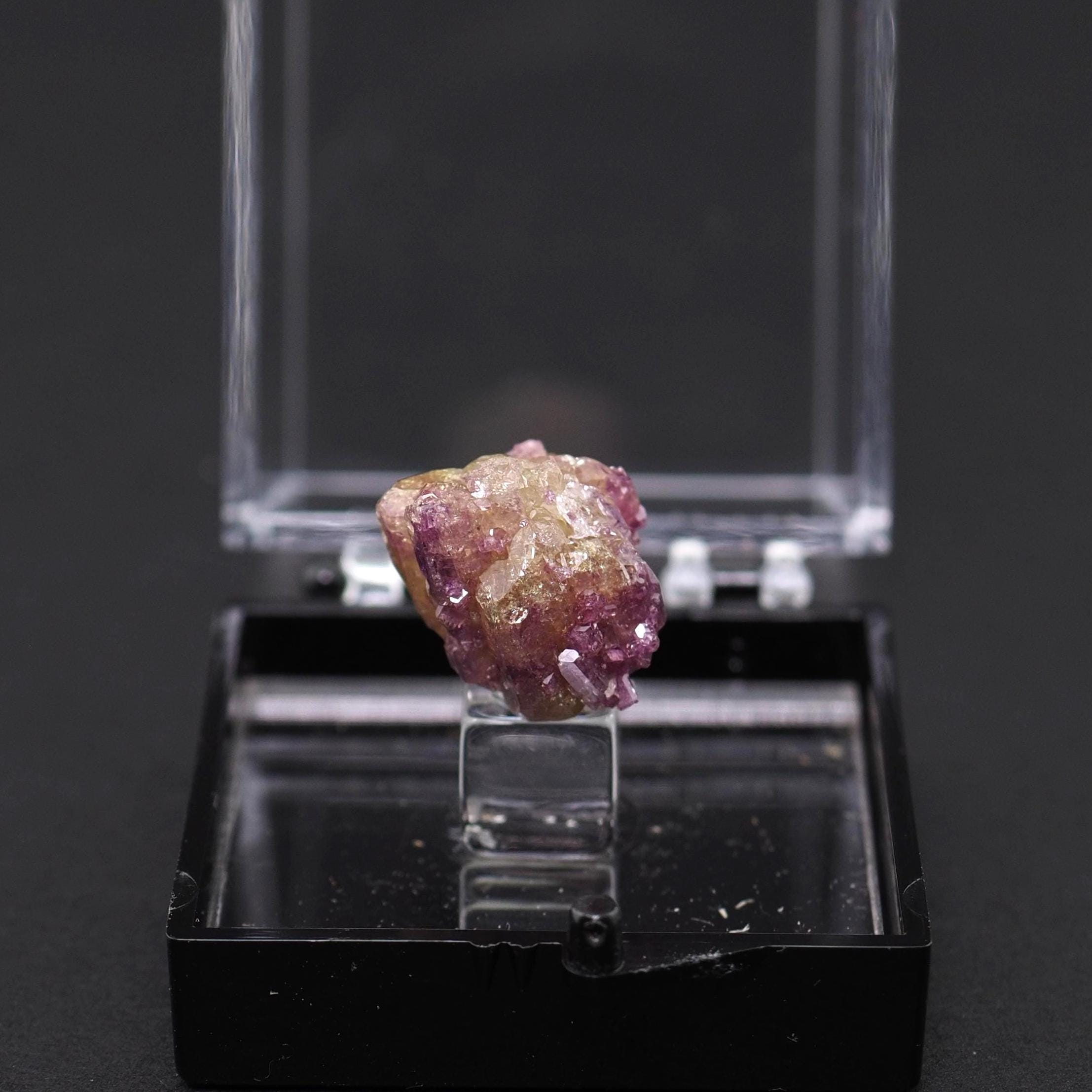 Purple Vesuvianite Crystal, Jeffrey Mine Quebec, Thumbnail Mineral Specimen