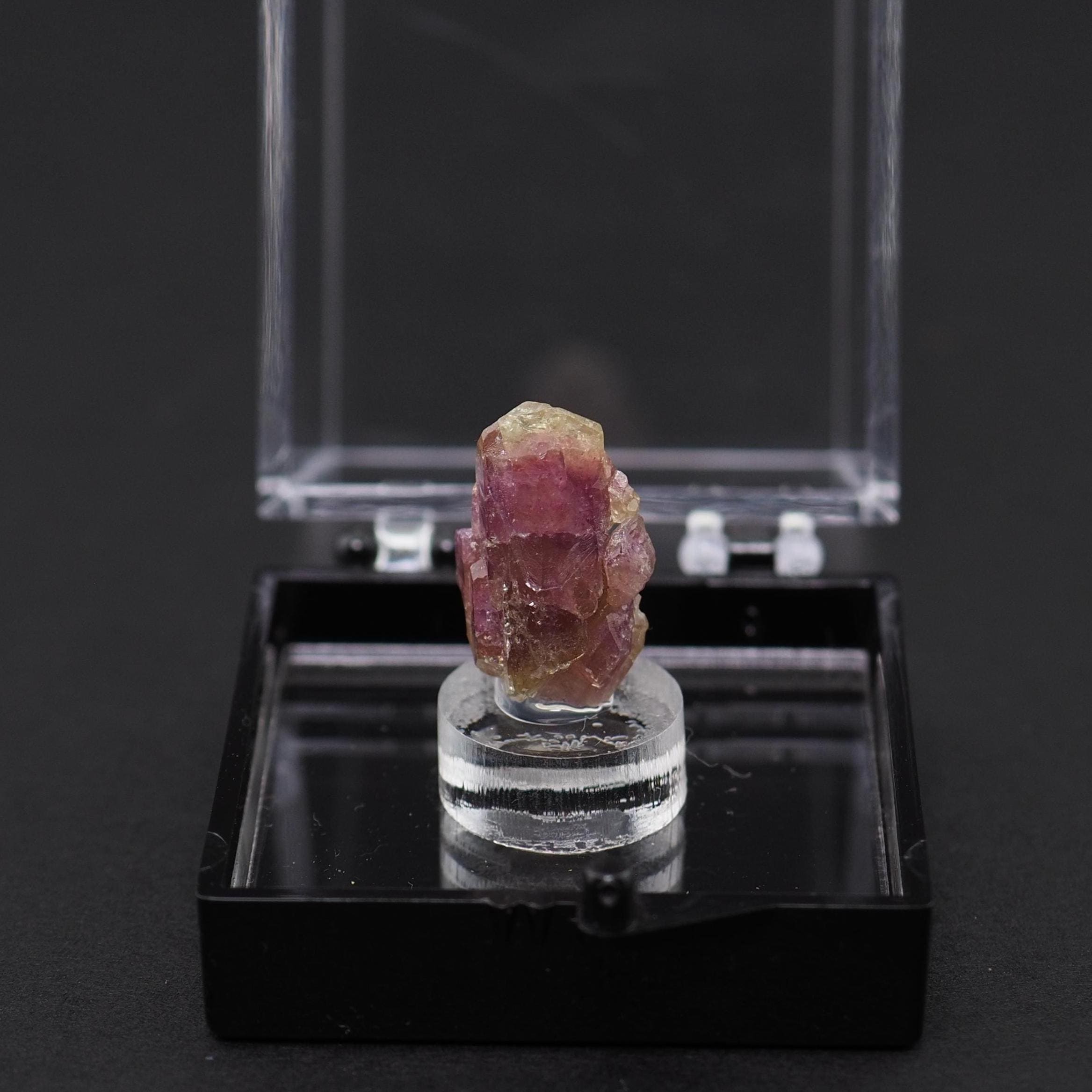 Purple Vesuvianite Crystal, Jeffrey Mine Quebec, Thumbnail Mineral Specimen