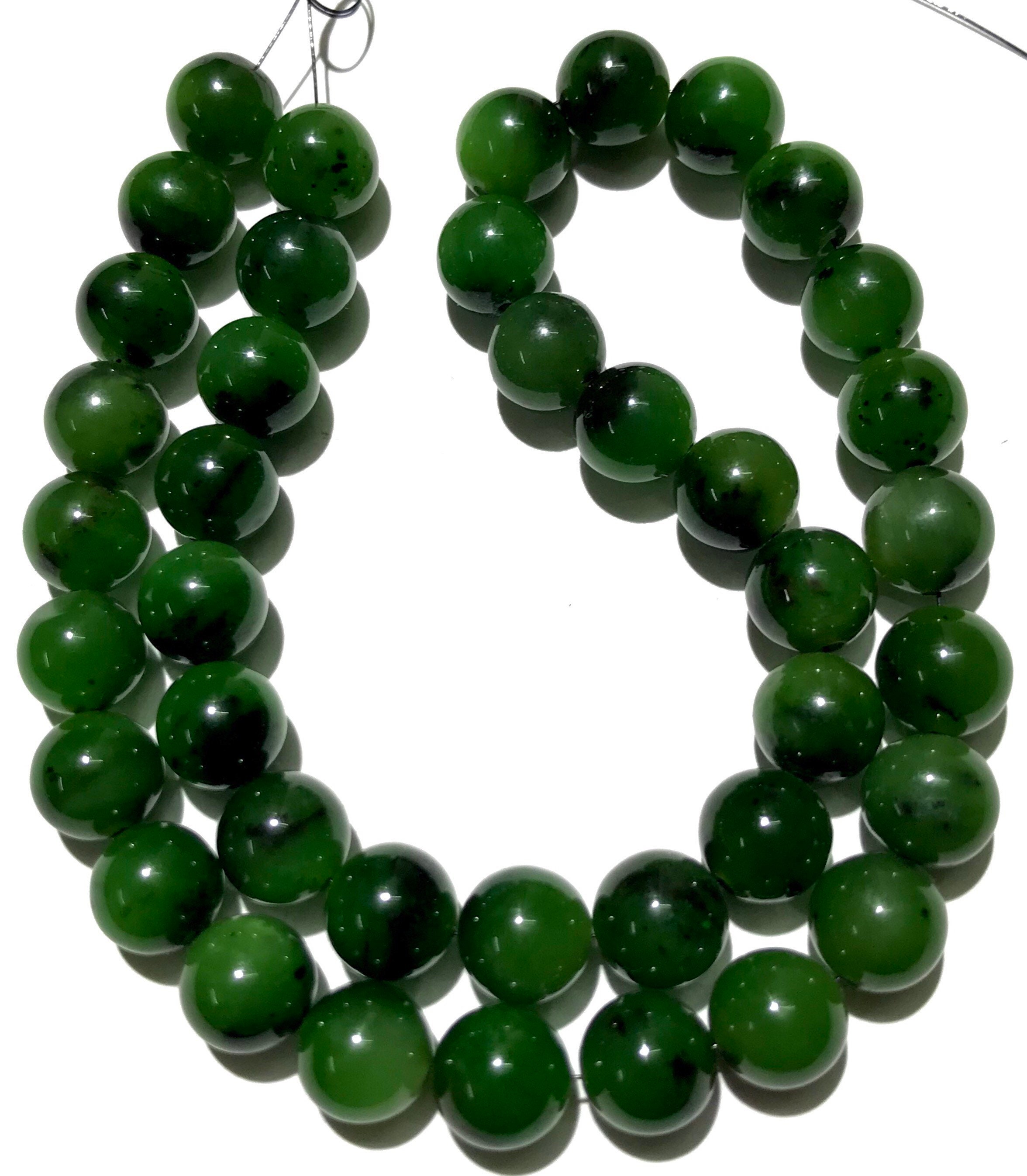 Natural Green Vesuvianite 9mm Balls Green Vesuvianite Smooth Round Shape Beads 15” Green Vesuvianite Gemstone Beads Smooth 9mm Green Balls