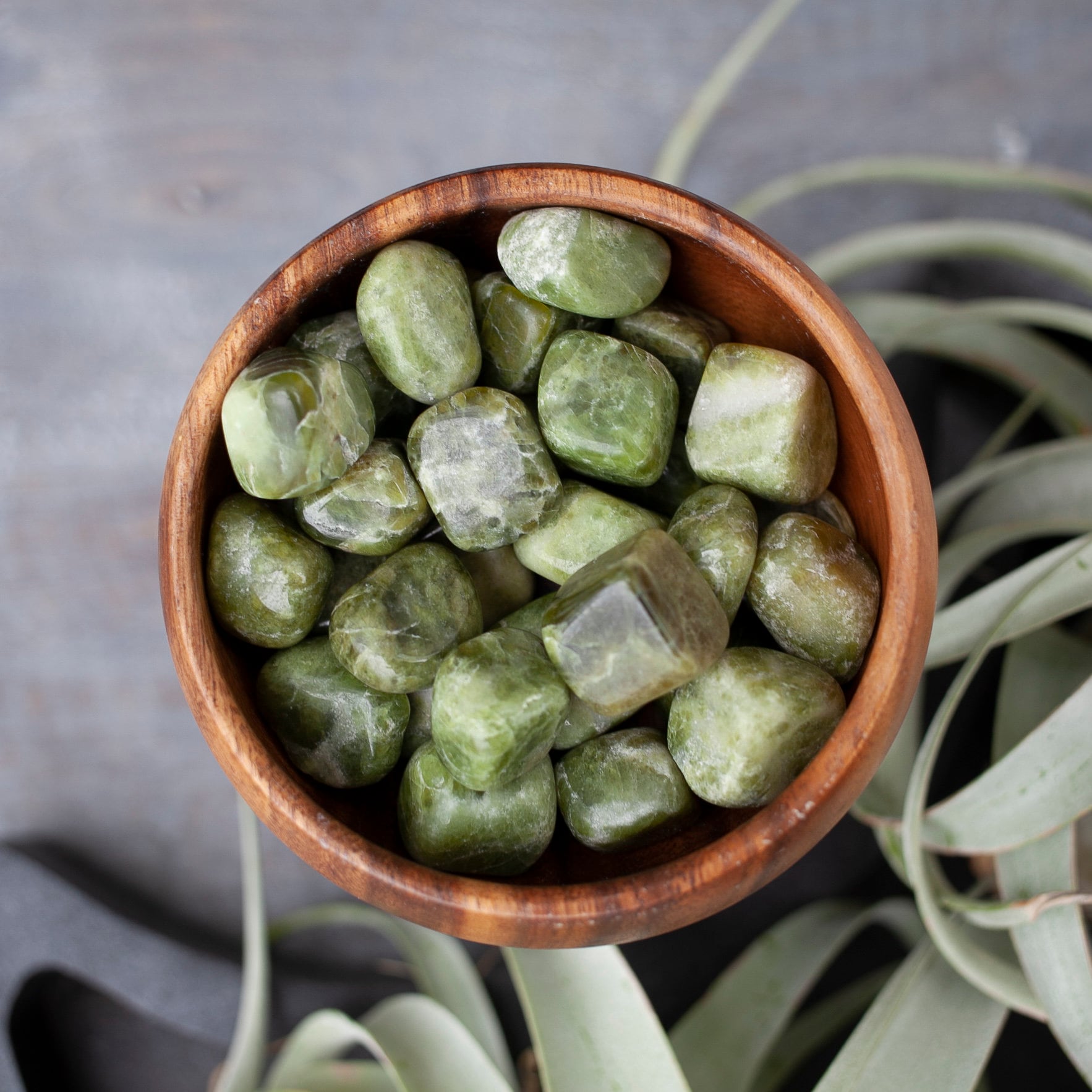 Vesuvianite Stone, Natural Tumbled Vesuvianite/california Jade Stone For Heart Chakra Healing, Self Love, Growth, New Beginnings, Change