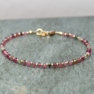 Watermelon Tourmaline Bracelet, Pink And Green, Multi Stone, Watermelon Tourmaline Jewelry, Ombre, Watermelon Tourmaline Bracelet, Pink And Green, Multi Stone, Watermelon Tourmaline Jewelry, Ombre,