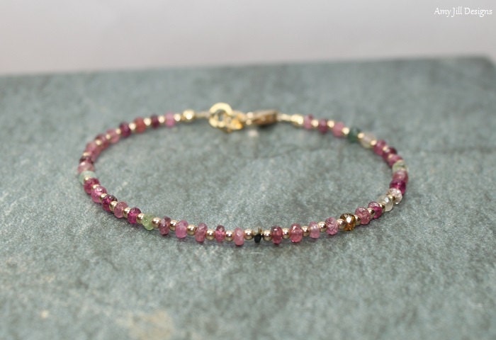 Watermelon Tourmaline Bracelet, Pink And Green, Multi Stone, Watermelon Tourmaline Jewelry, Ombre, Watermelon Tourmaline Bracelet, Pink And Green, Multi Stone, Watermelon Tourmaline Jewelry, Ombre,