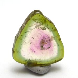 2.86 Carats Watermelon Tourmaline Cabochon Slice One of a Kind Rubellite Green Natural Gemstone Specimen Statement Jewelry Pendant Ring