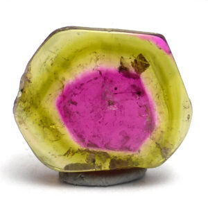 6.810 Carats Watermelon Tourmaline Cabochon Slice One of a Kind Rubellite Green Natural Gemstone Specimen Statement Jewelry Pendant Ring