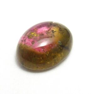 Watermelon Tourmaline Cabochon 8x6 6x8 8mm x 6mm Domed Oval Calibrated Natural Bi Color Stacking Ring size One of a Kind Handmade Pink Green