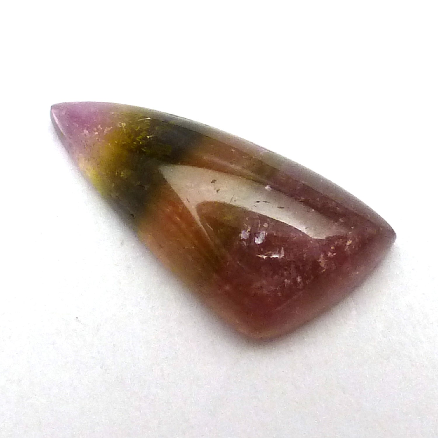 Watermelon Tourmaline Cabochon Free Form Handmade Natural Bi Color Fantasy Fancy Cut Unusual Unique Designer