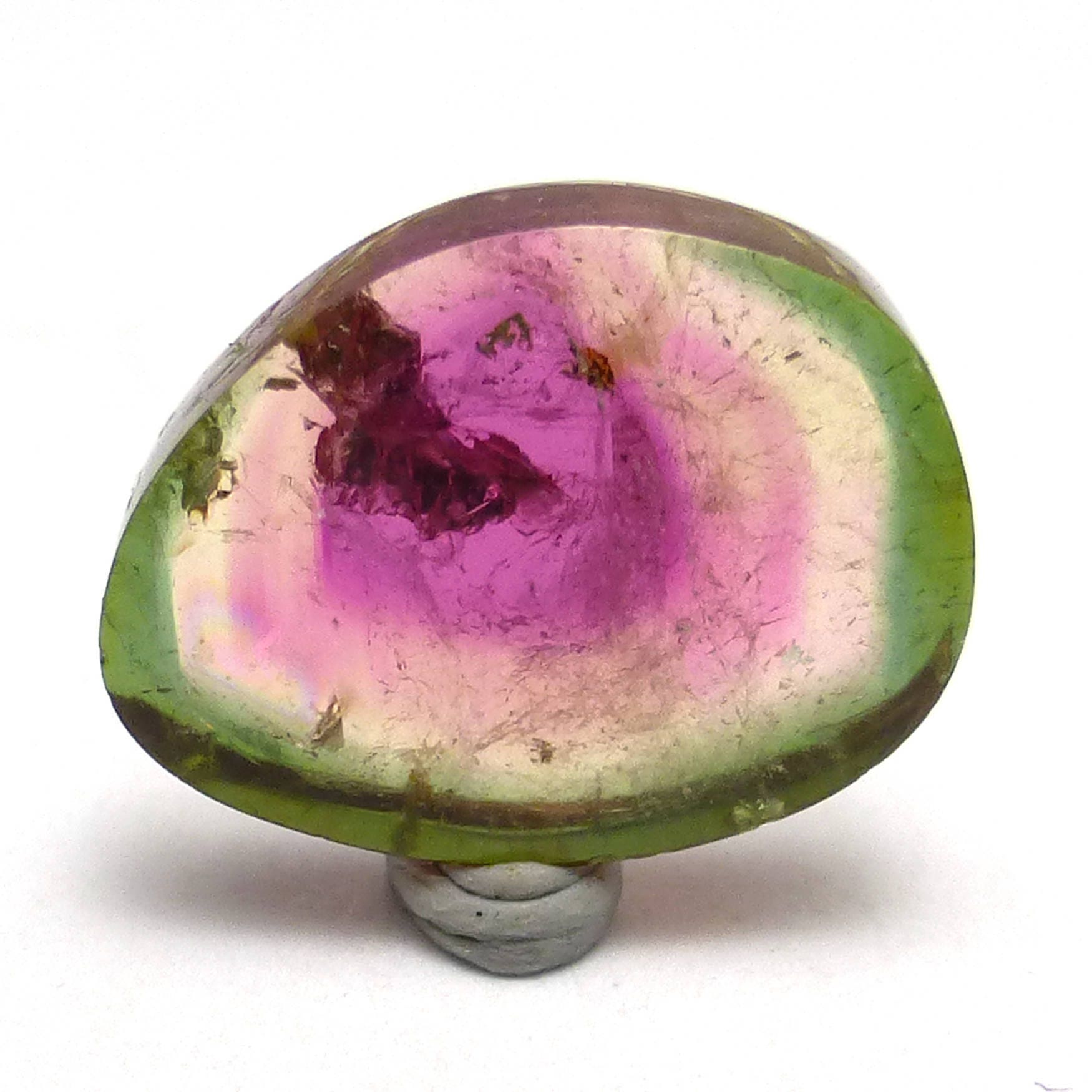 Watermelon Tourmaline Cabochon Slice Cab Rubellite Pink Green Natural Gemstone Specimen Statement Jewelry Pendant Ring Watermelon Tourmaline Cabochon Slice Cab Rubellite Pink Green Natural Gemstone Specimen Statement Jewelry Pendant Ring