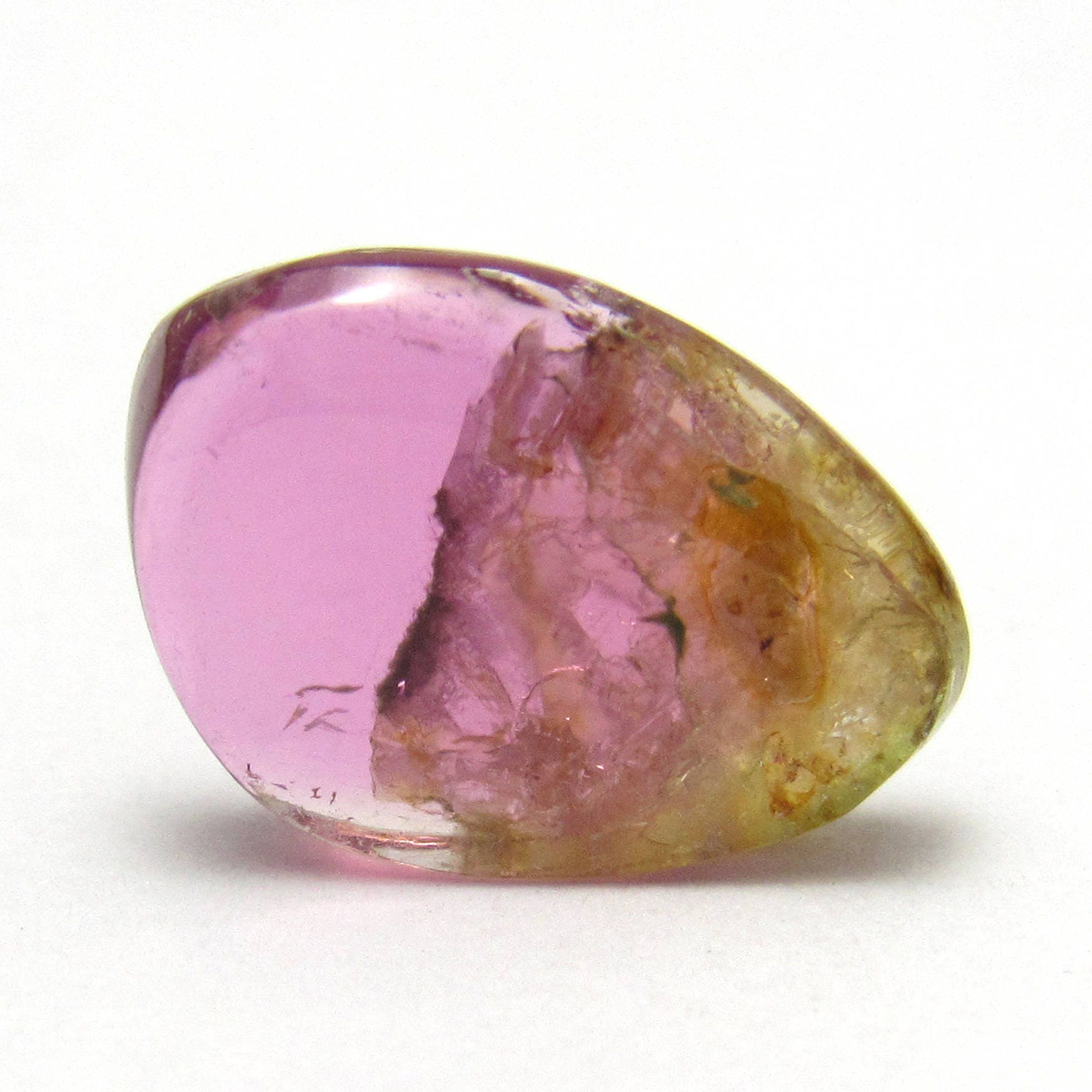 Watermelon Tourmaline Cabochon Slice Cab Rubellite Pink Green Natural Gemstone Specimen Statement For Use In Jewelry Pendant Ring Watermelon Tourmaline Cabochon Slice Cab Rubellite Pink Green Natural Gemstone Specimen Statement For Use In Jewelry Pendant Ring