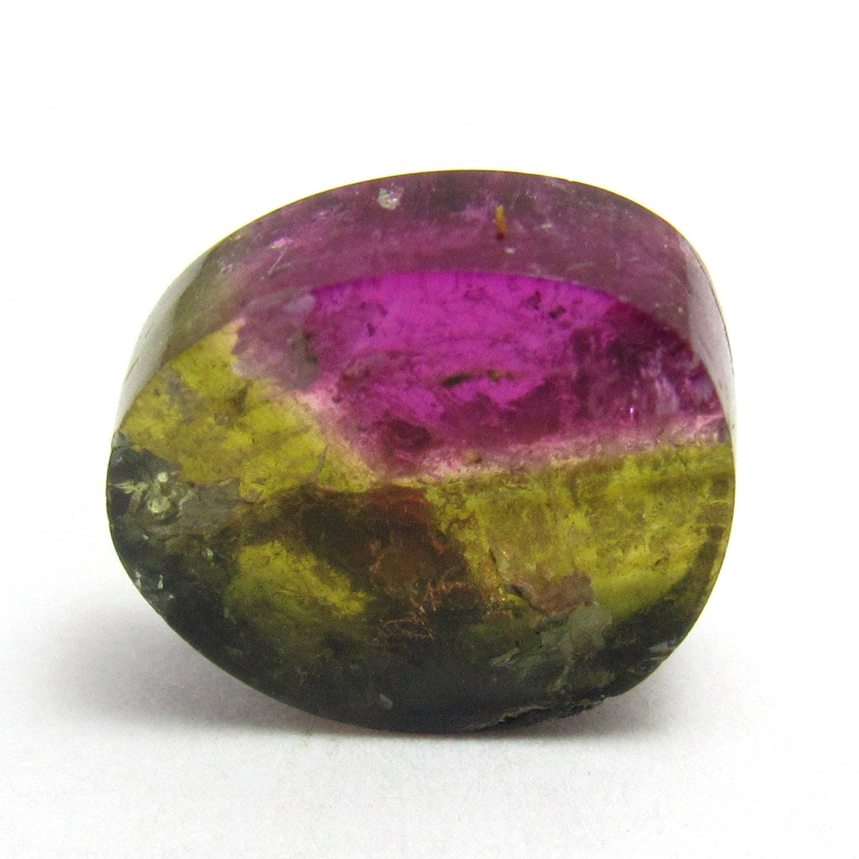 Watermelon Tourmaline Cabochon Slice Cab Rubellite Pink Green Natural Gemstone Specimen Jewelry For A Pendant Or Ring