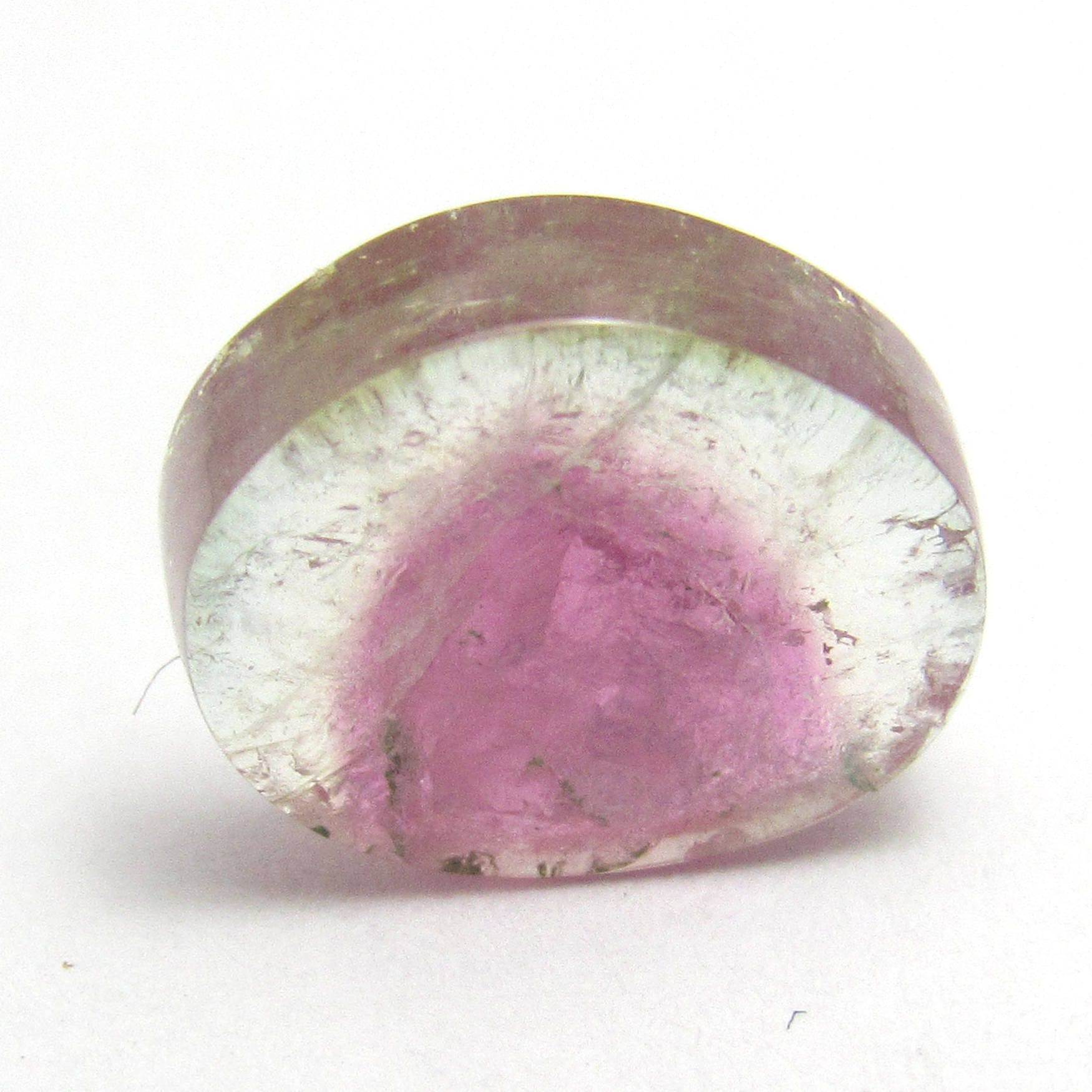 Watermelon Tourmaline Cabochon Slice Cab Rubellite Pink Blue Indicolite Natural Gemstone Specimen For Making Jewelry Pendant Ring