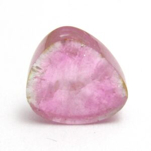Watermelon Tourmaline Cabochon Slice Cab Rubellite Pink Green Natural Gemstone Specimen Jewelry for a Pendant or Ring