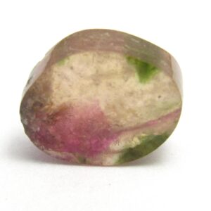 Watermelon Tourmaline Cabochon Slice Cab Rubellite Pink Green Natural Gemstone Specimen Jewelry for a Pendant or Ring