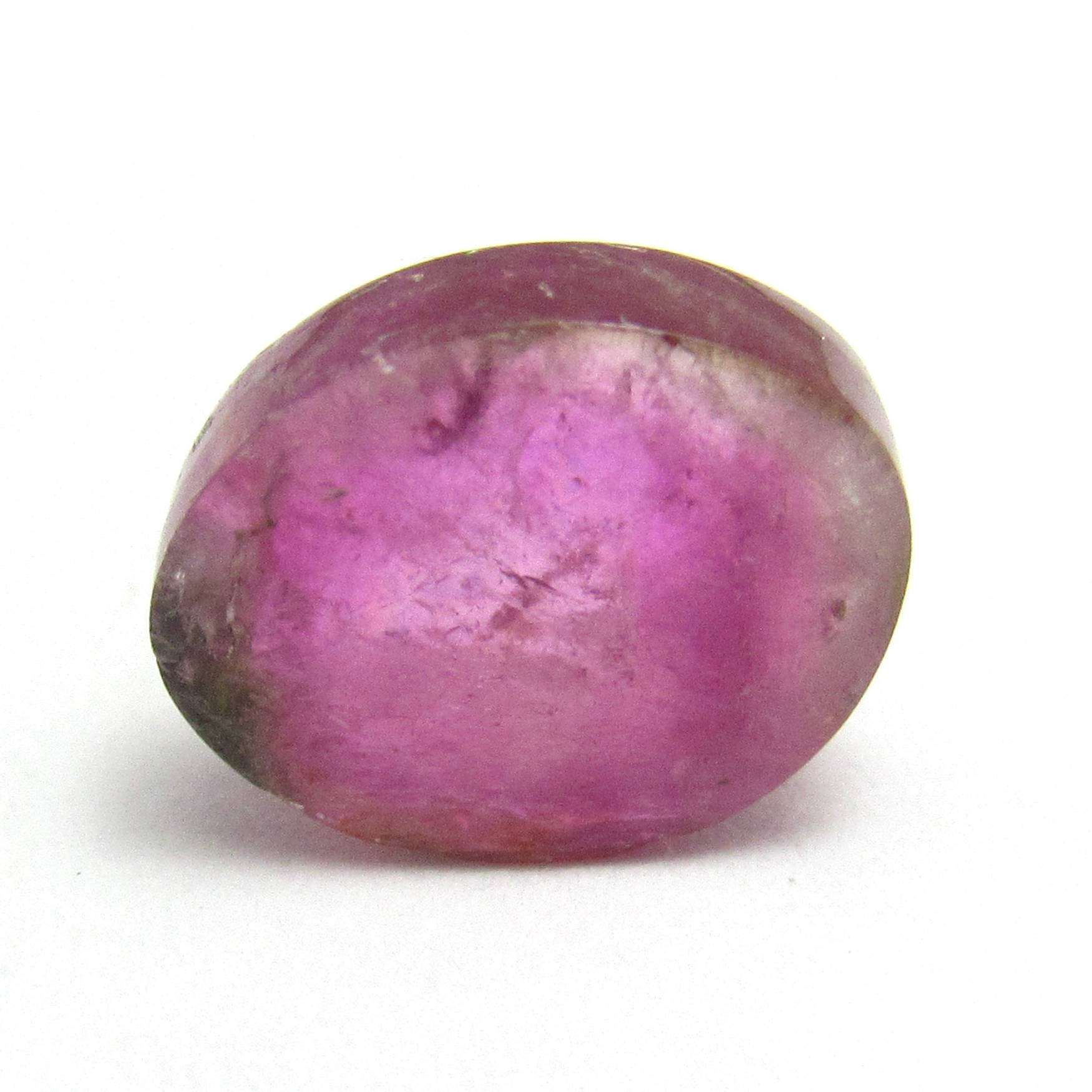Watermelon Tourmaline Cabochon Slice Cab Rubellite Pink Green Natural Gemstone Specimen Statement Jewelry For Pendant Ring