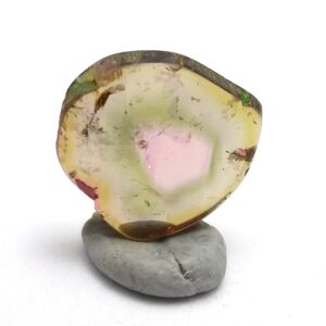 Watermelon Tourmaline Cabochon Slice One of a Kind Rare Rubellite Green Natural Gemstone Specimen Statement Jewelry Pendant Ring