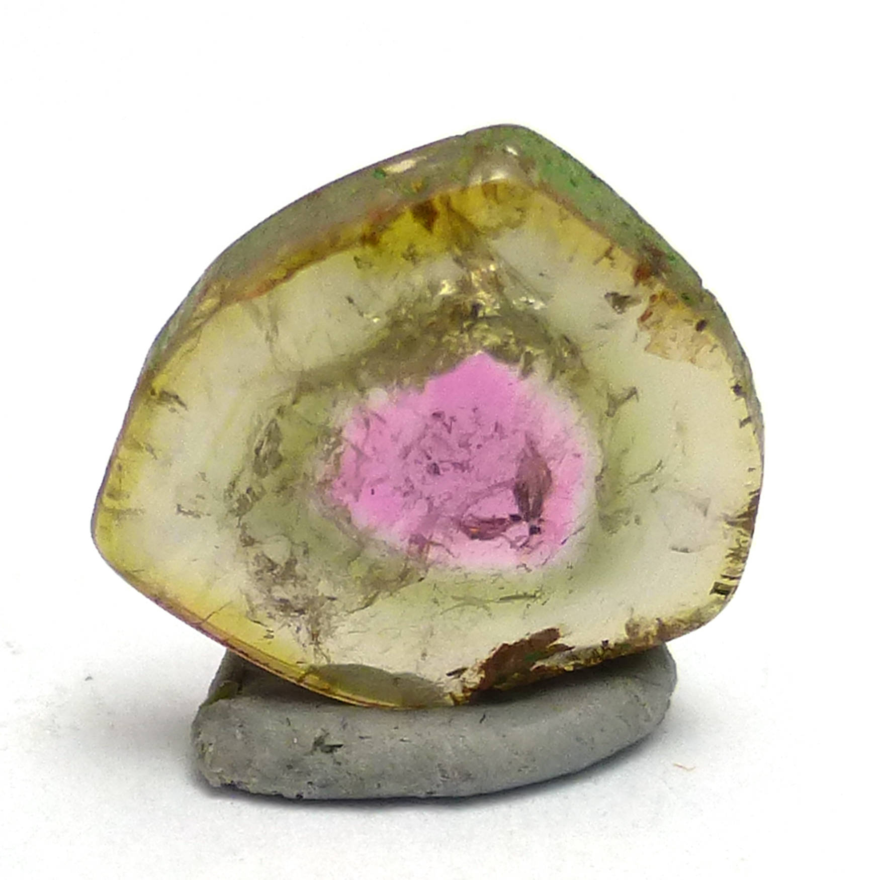 Watermelon Tourmaline Cabochon Slice One Of A Kind Rare Rubellite Green Natural Gemstone Specimen Statement Jewelry Pendant Ring